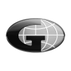 A stylized black and gray G logo, representing RMB Mechanical, is overlaid on a globe with longitude and latitude lines, set within an oval shape on a white background.